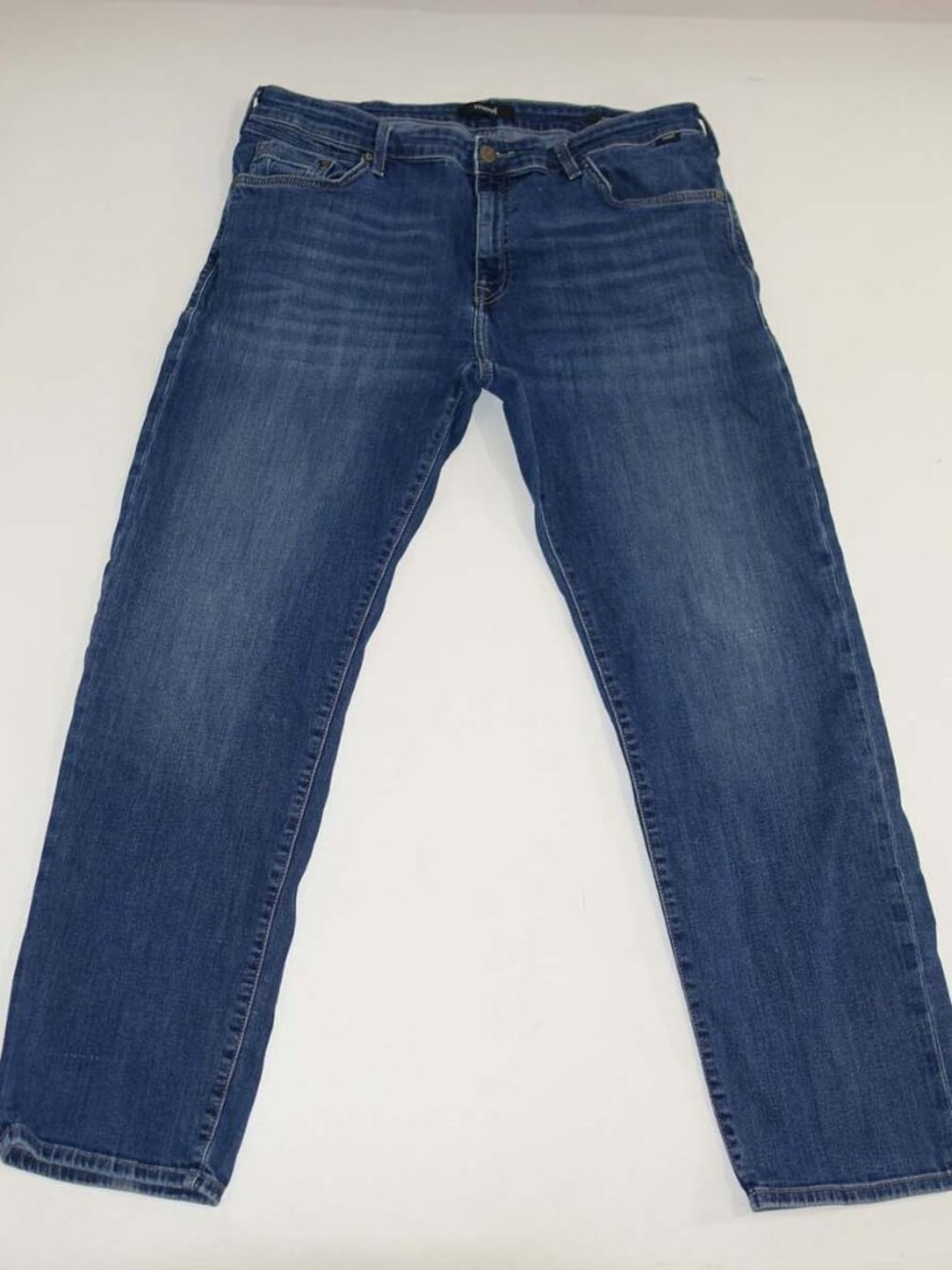 Mavi Men's Zach Straight Leg Jeans Size 38 x 32 Blue Mid Rise Stretch Denim